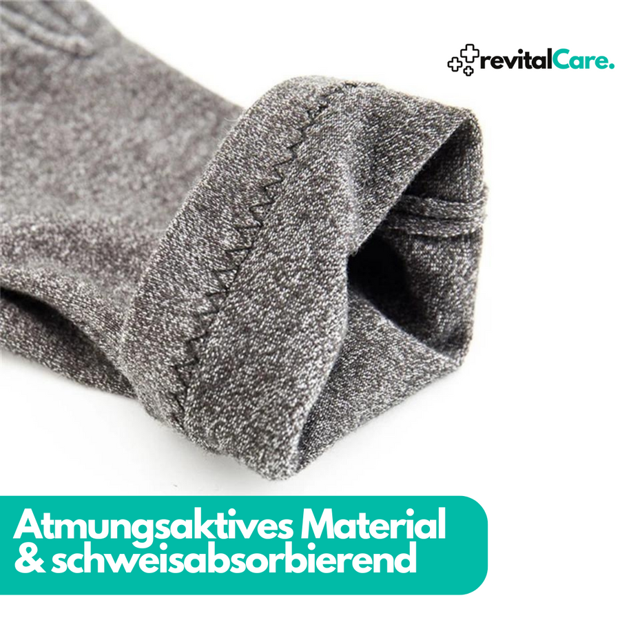 Unisex fingerlose Kompressionshandschuhe Grau für Sport und Alltag