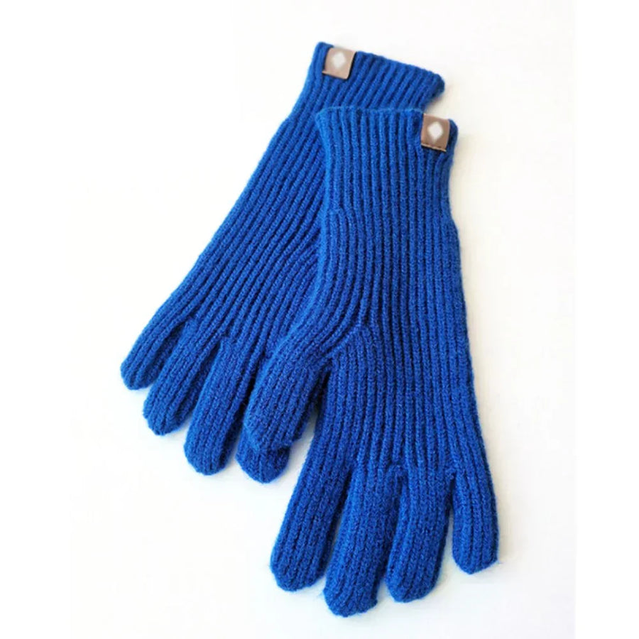 Unisex Winter Strickhandschuhe Gerippte Fäustlinge Warme Handschuhe mit Etikett