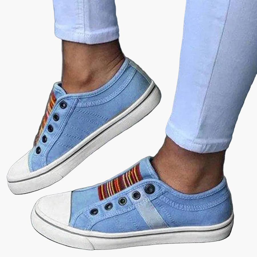 Damen Sneaker Slip-On Freizeitschuhe – Modische Alltags-Sneaker für Freizeit, Stadt & Alltag