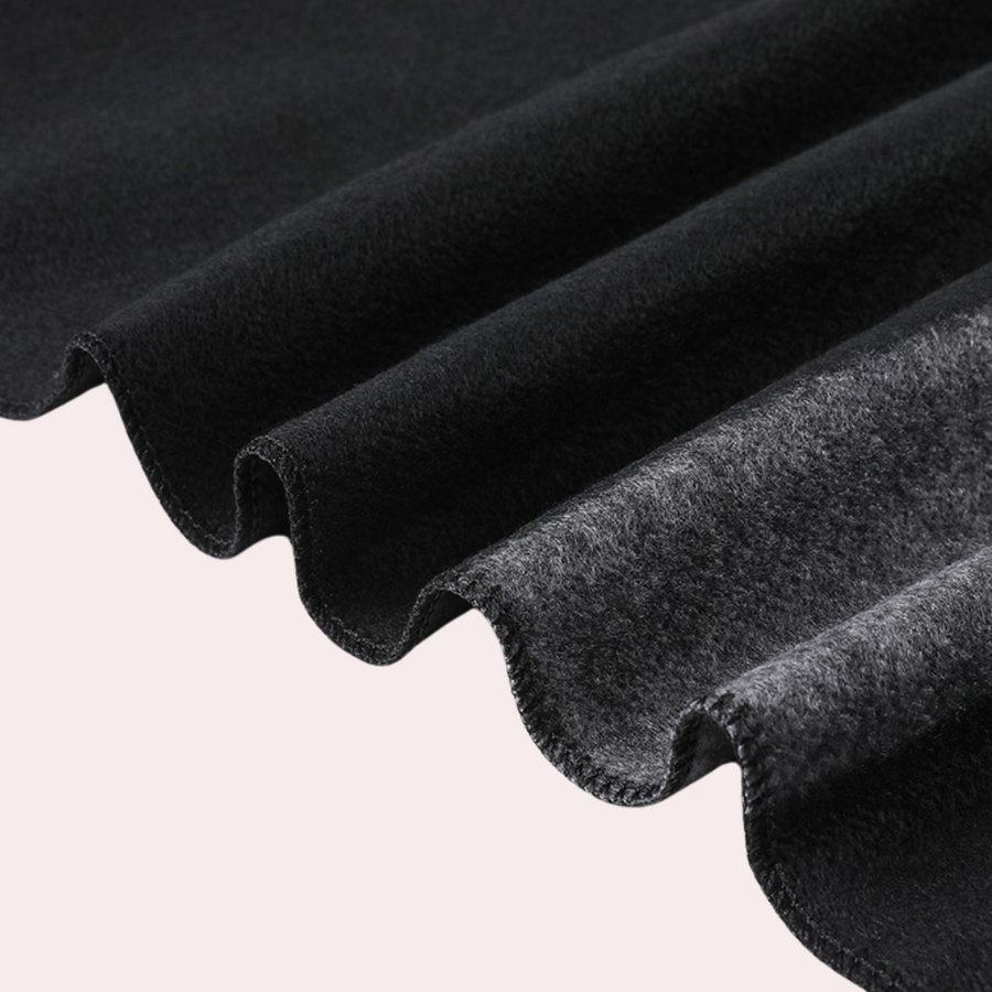 Poncho Umhang mit Fransen und Streifenmuster für Damen, Einheitsgröße