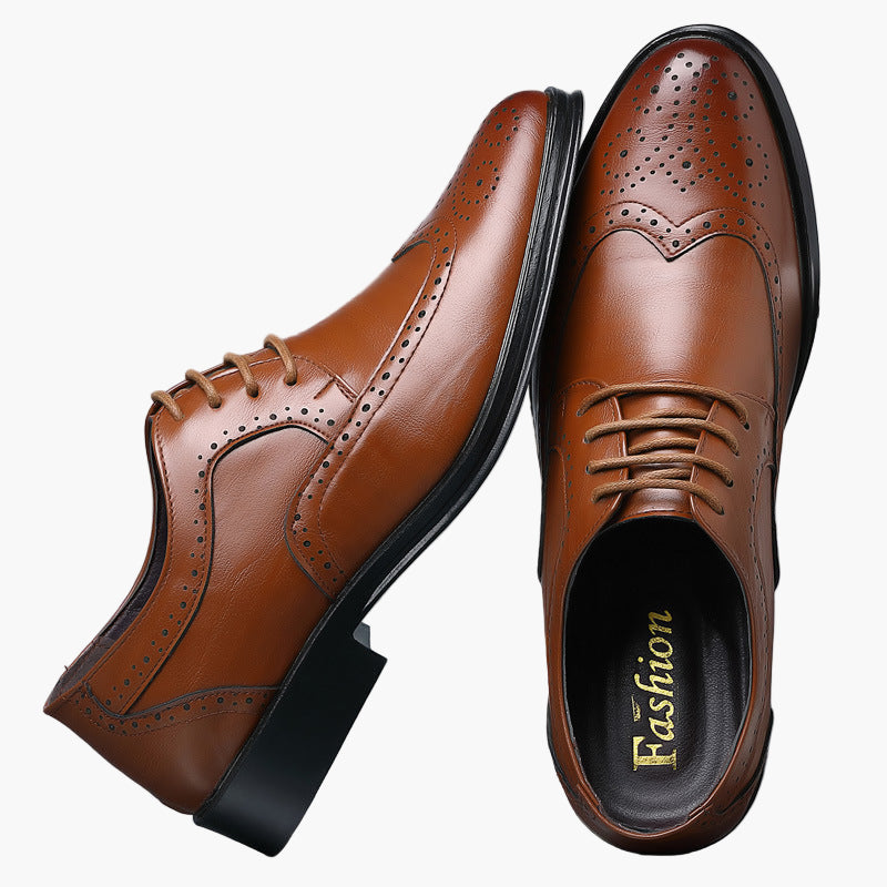Herren Business Oxford Brogue Schnürschuhe – Elegante Klassiker für formelle Anlässe