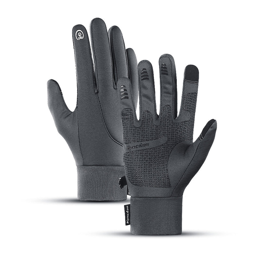 Unisex Touchscreen Handschuhe Winter Winddicht Anti-Rutsch Grau Schwarz