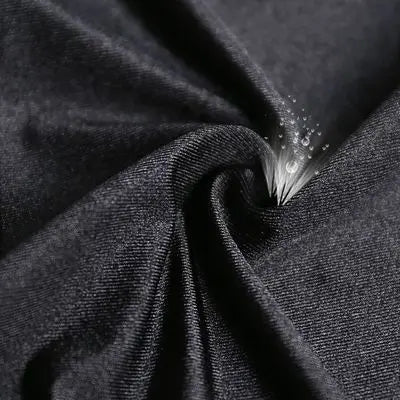 Schwarze glänzende Leggings mit hohem Bund