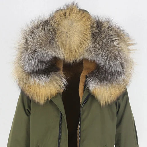 Herren Parka mit Kapuze und Fellimitat-Futter, verschiedene Farben