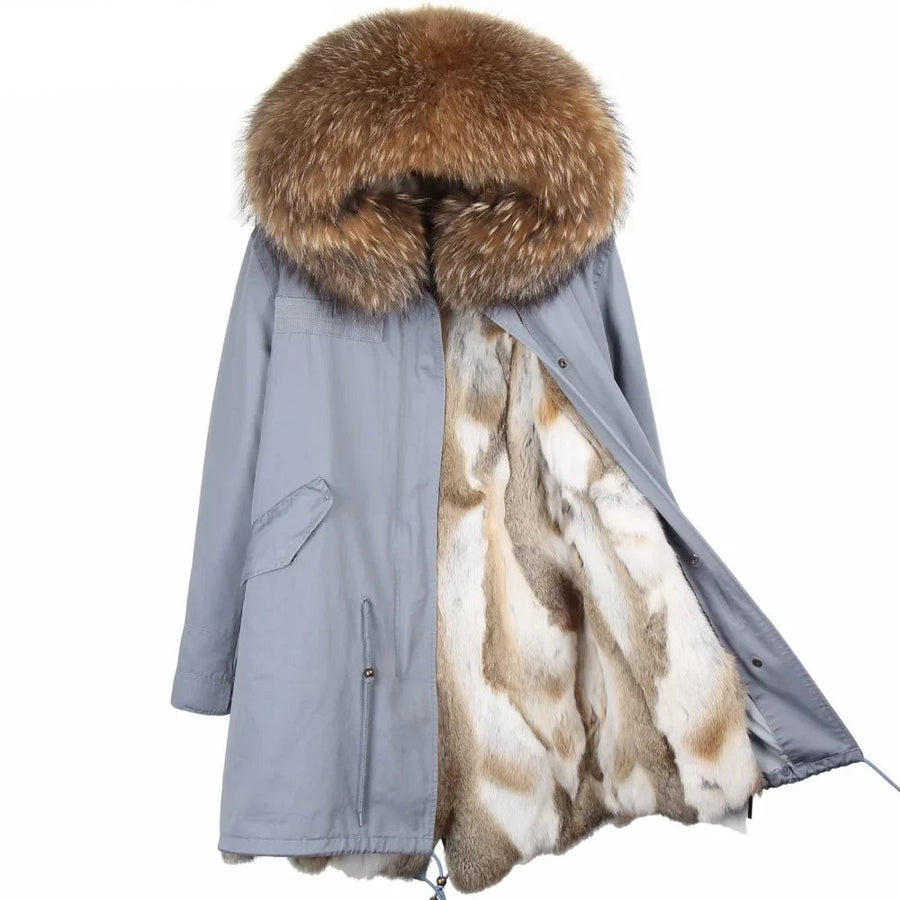 Winter Parka mit gefütterter Kapuze und weichem Futter