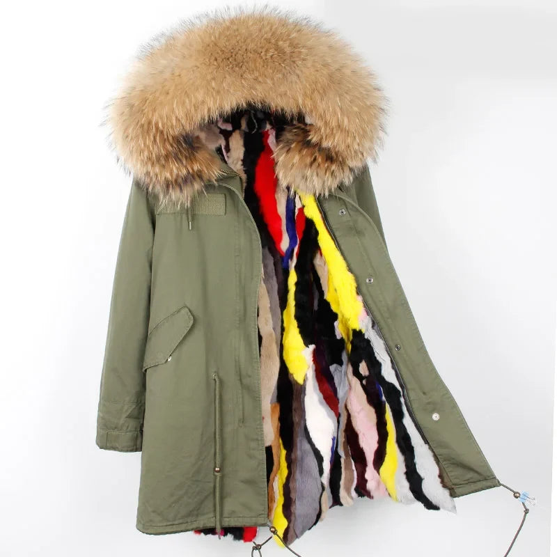 Winter Parka mit gefütterter Kapuze und weichem Futter
