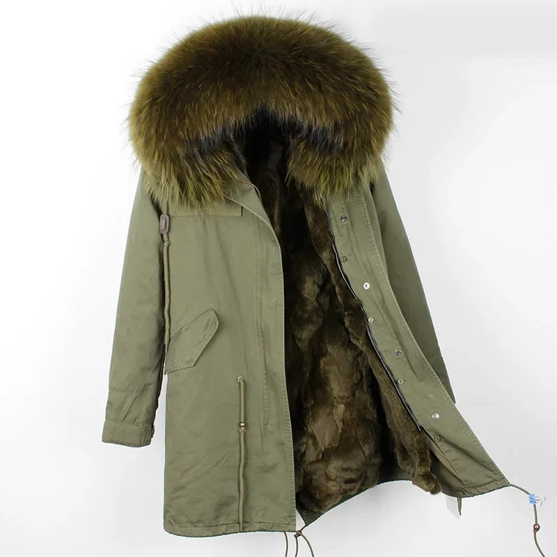 Winter Parka mit gefütterter Kapuze und weichem Futter