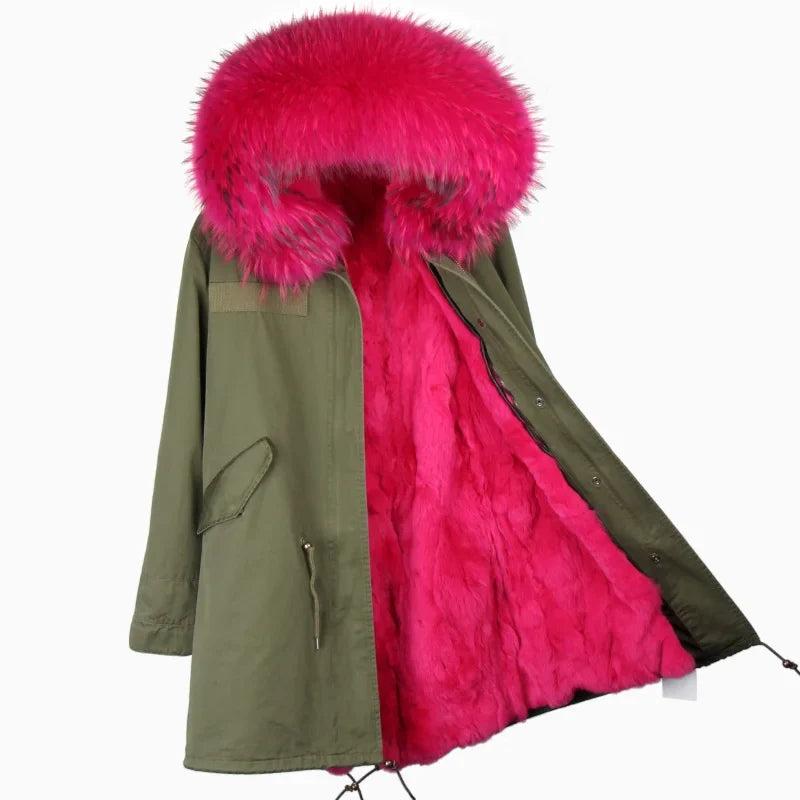 Winter Parka mit gefütterter Kapuze und weichem Futter
