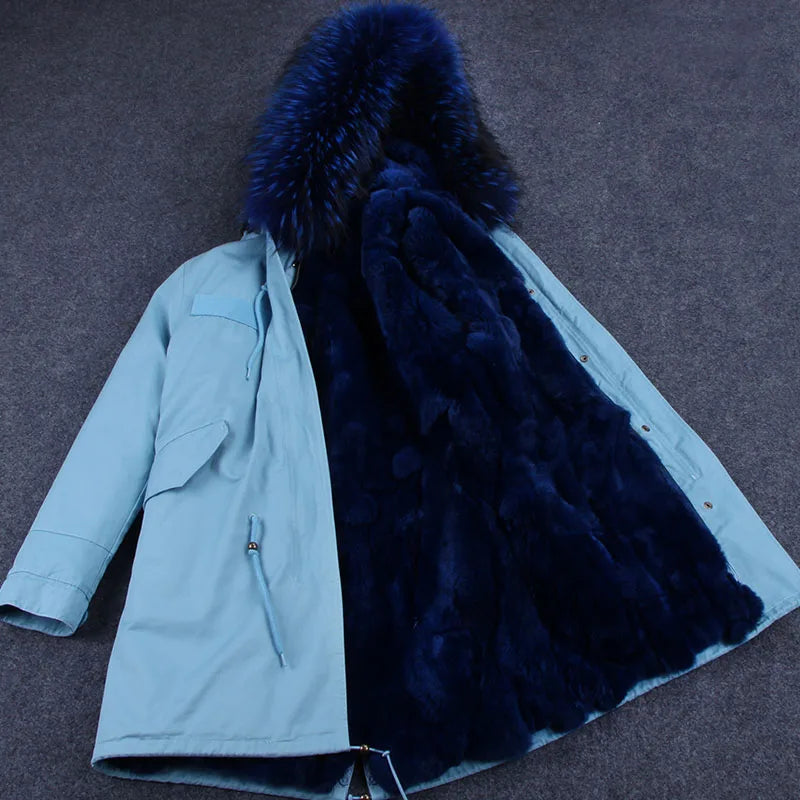 Winter Parka mit gefütterter Kapuze und weichem Futter