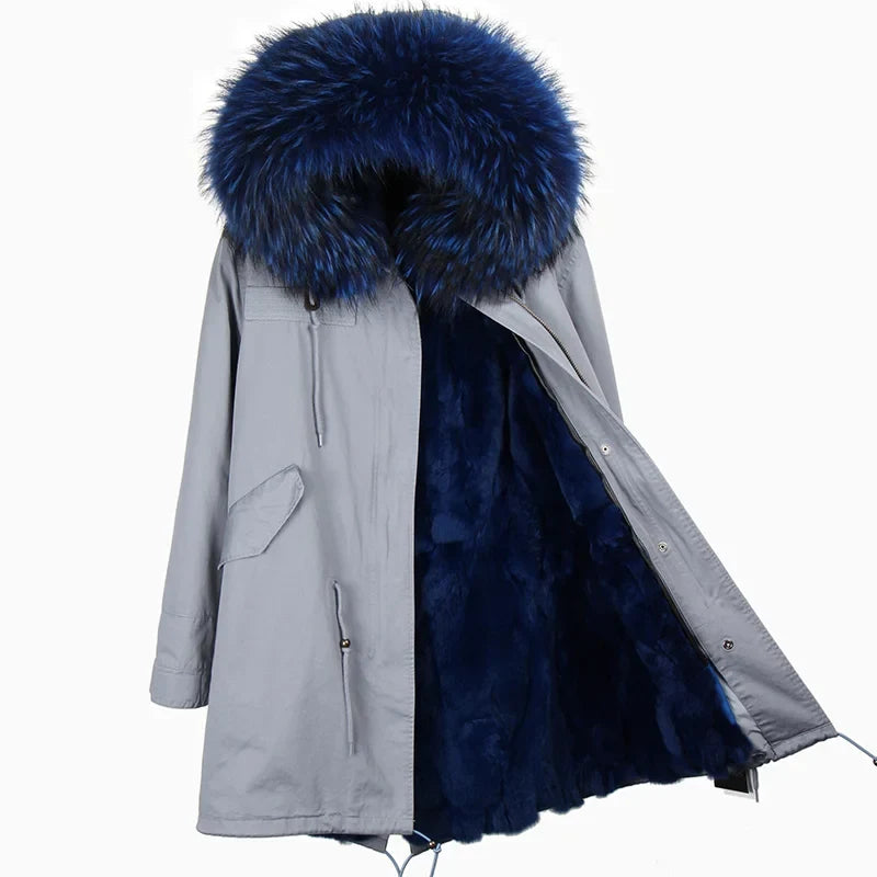 Winter Parka mit gefütterter Kapuze und weichem Futter