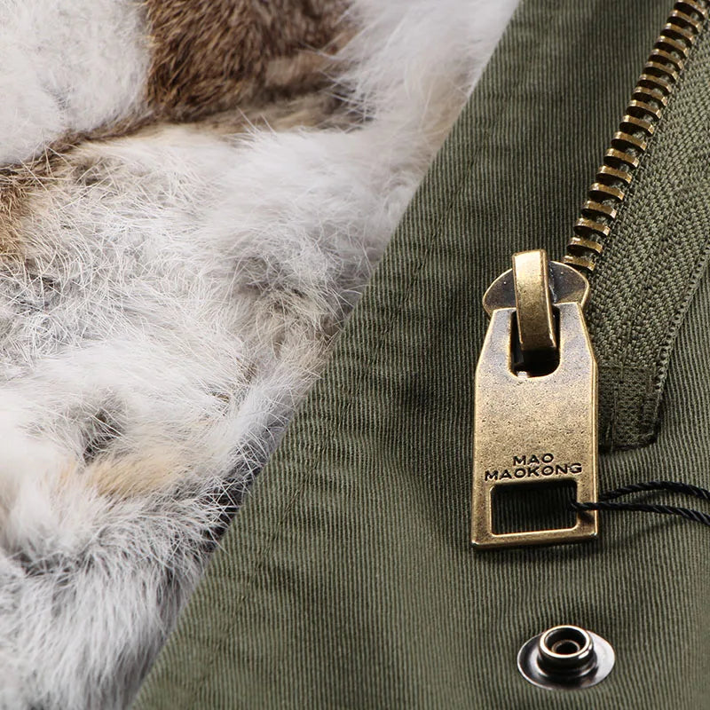 Winter Parka mit gefütterter Kapuze und weichem Futter