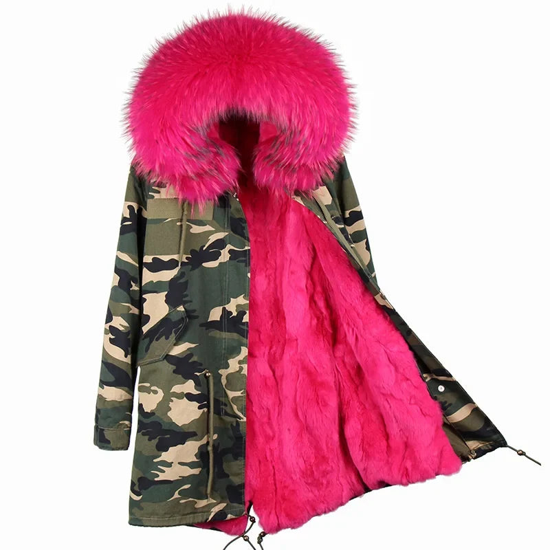 Winter Parka mit gefütterter Kapuze und weichem Futter
