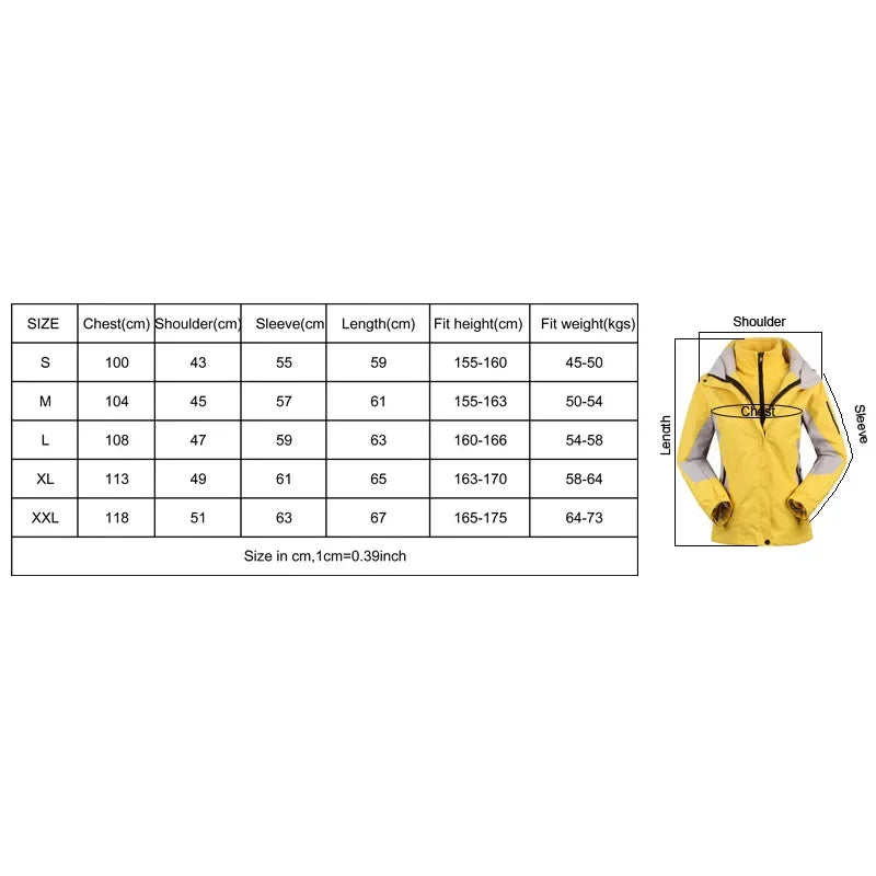 Damen 3-in-1 Outdoorjacke mit Kapuze und Fleece-Innenfutter