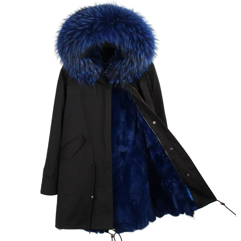 Winter Parka mit gefütterter Kapuze und weichem Futter