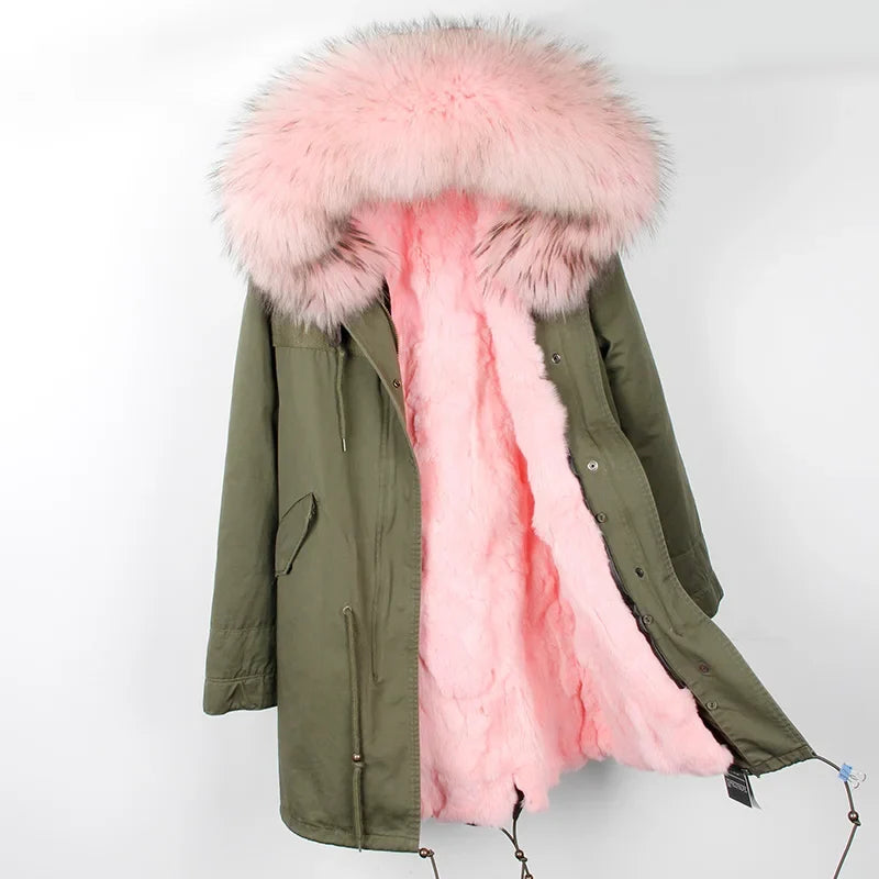 Winter Parka mit gefütterter Kapuze und weichem Futter