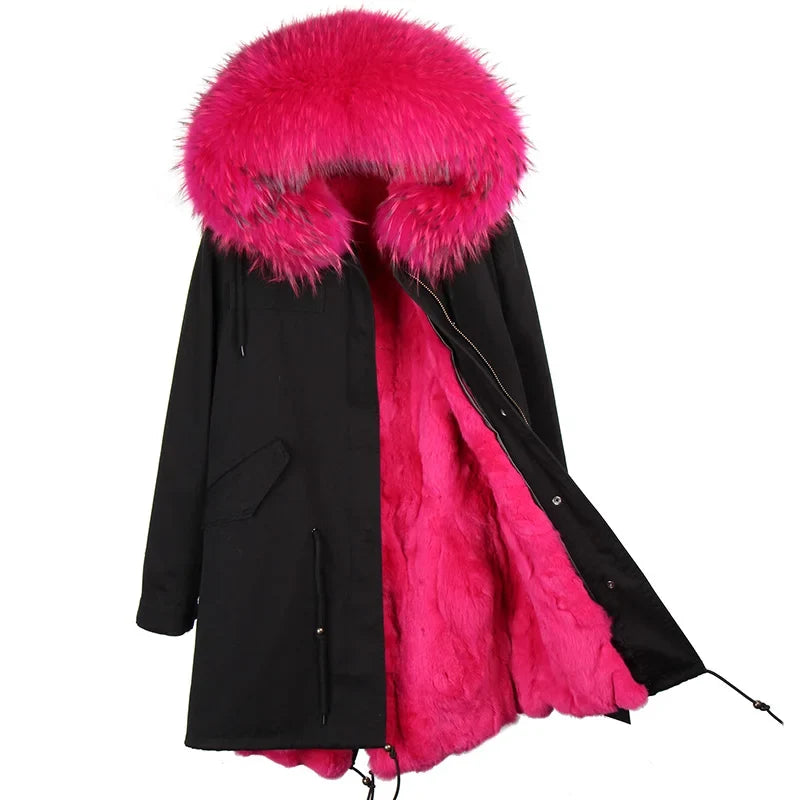Winter Parka mit gefütterter Kapuze und weichem Futter