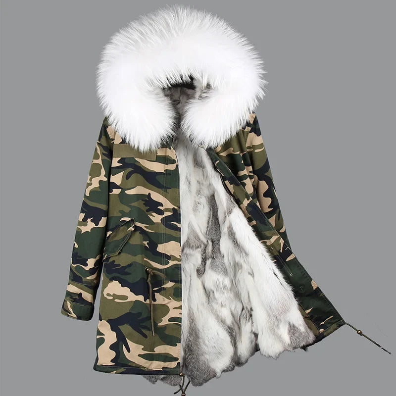 Winter Parka mit gefütterter Kapuze und weichem Futter
