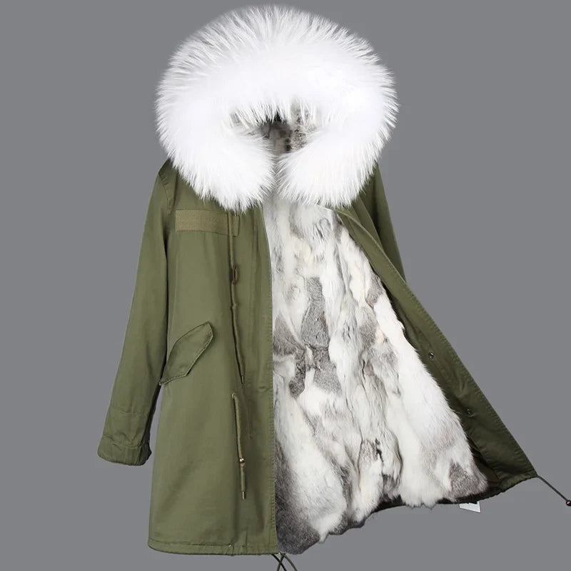 Winter Parka mit gefütterter Kapuze und weichem Futter