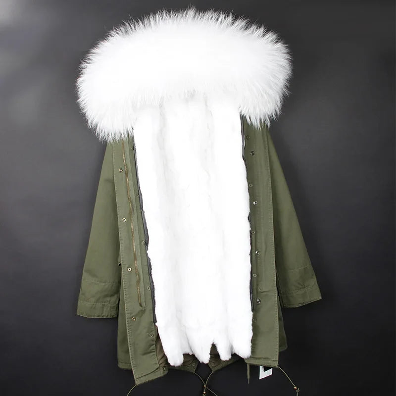 Winter Parka mit gefütterter Kapuze und weichem Futter