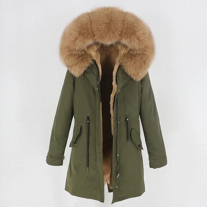 Herren Parka mit Kapuze und Fellimitat-Futter, verschiedene Farben