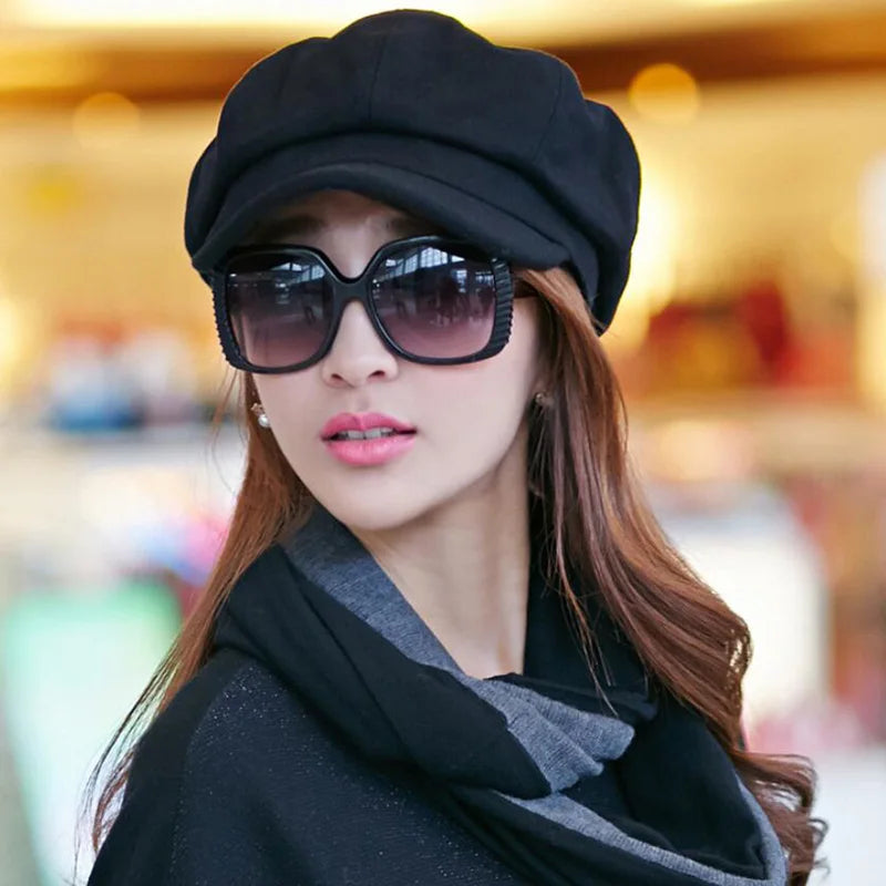 Bakkerspet voor dames, newsboy cap in verschillende kleuren