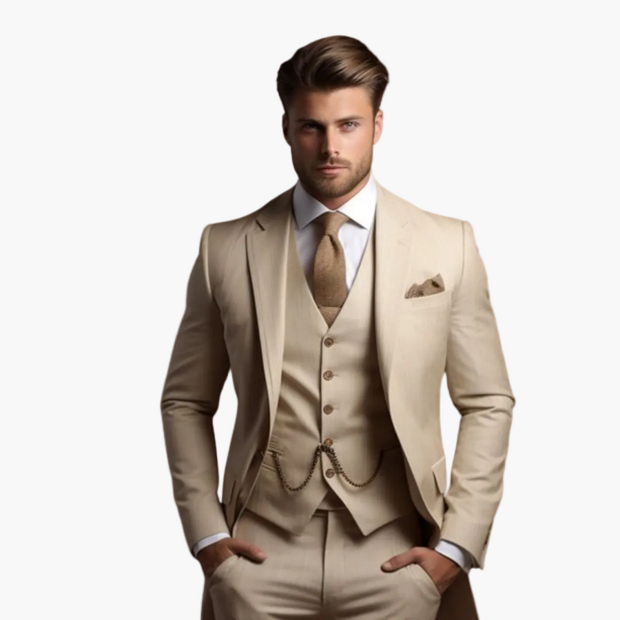 Herren Anzug Drei-teilig Slim Fit – Eleganter Business & Hochzeitsanzug für festliche Anlässe
