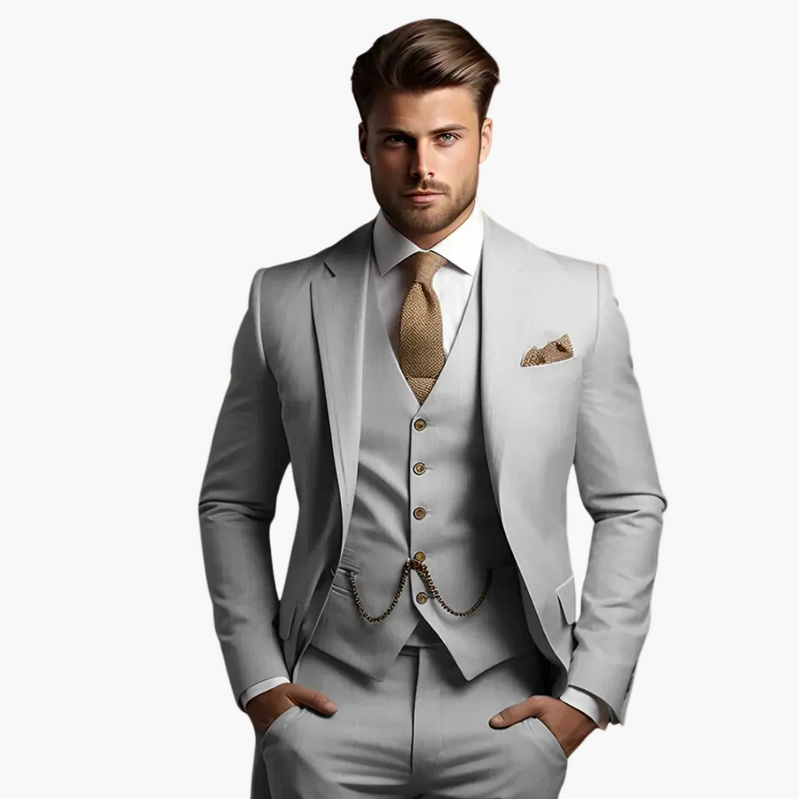 Herren Anzug Drei-teilig Slim Fit – Eleganter Business & Hochzeitsanzug für festliche Anlässe