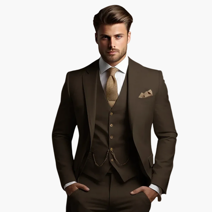 Herren Anzug Drei-teilig Slim Fit – Eleganter Business & Hochzeitsanzug für festliche Anlässe