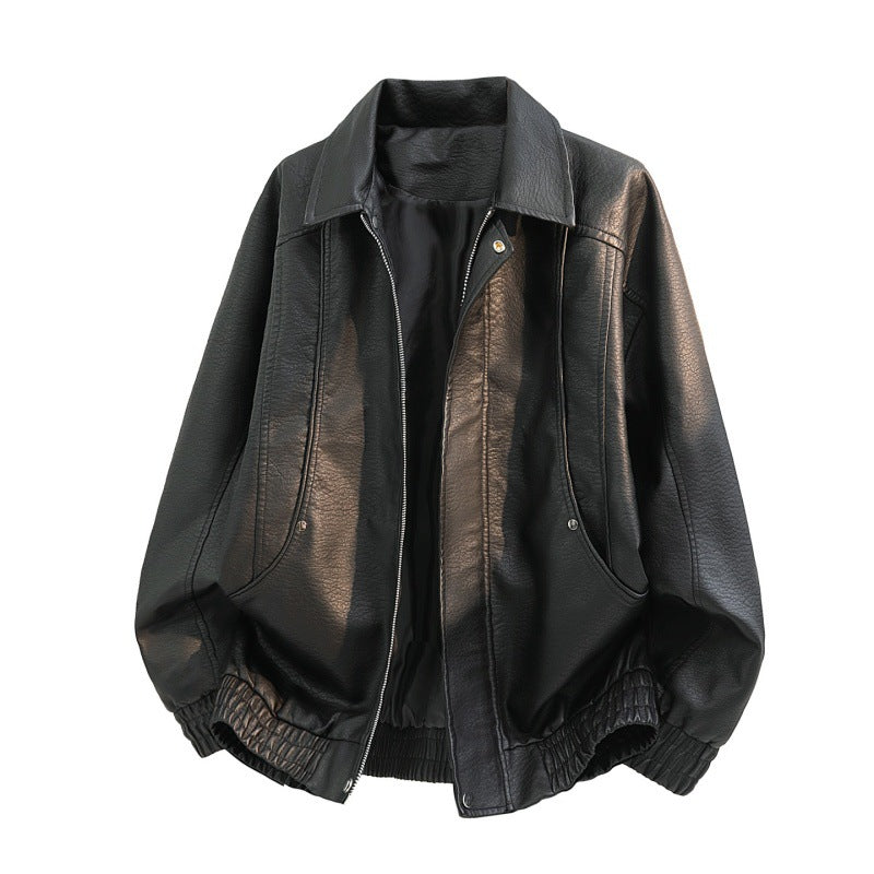 Bomberjacke mit Kragen, Reißverschluss und elastischem Saum, unisex