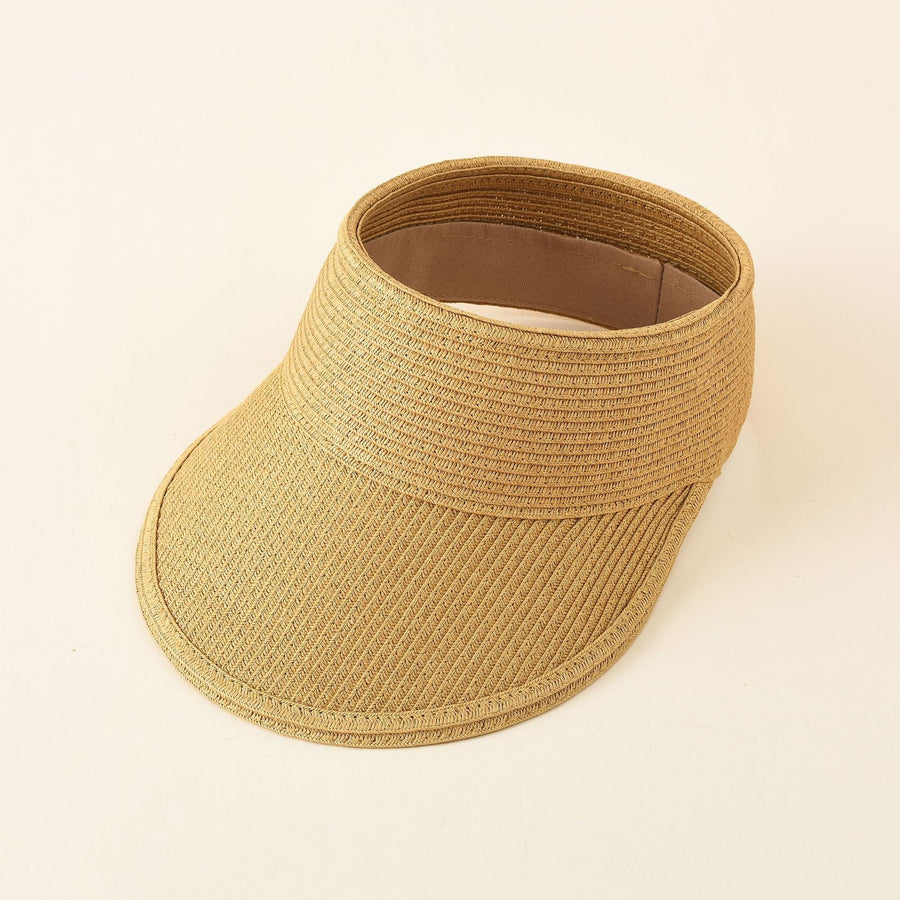 Sonnenblende Stroh Optik Visor Cap in verschiedenen Farben