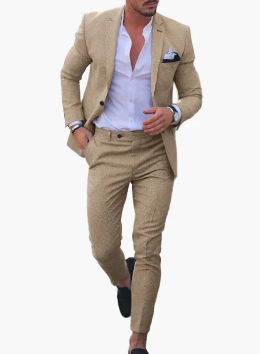 Herren Sommeranzug Modern Slim Fit – Perfekt für Hochzeiten, Partys und festliche Anlässe