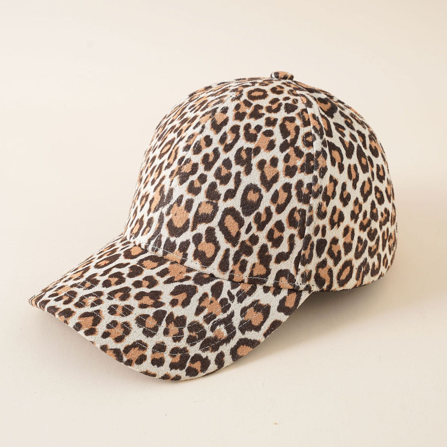 Baseballpet met luipaardpatroon, verstelbaar, dierenprint