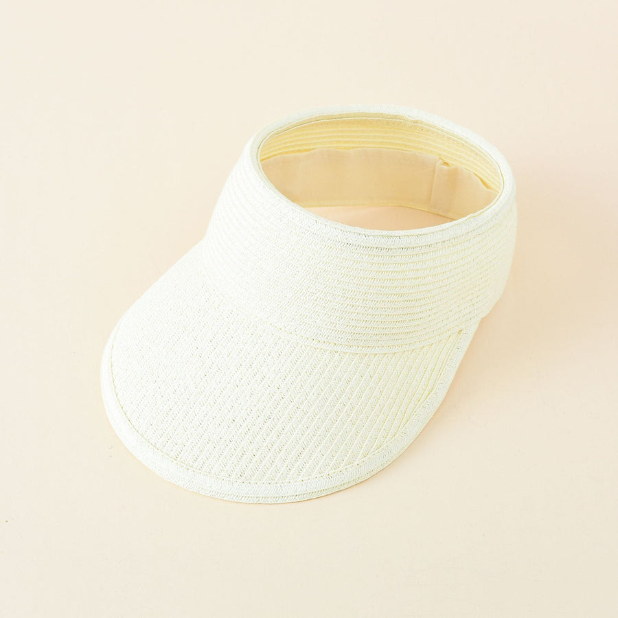 Sonnenblende Stroh Optik Visor Cap in verschiedenen Farben