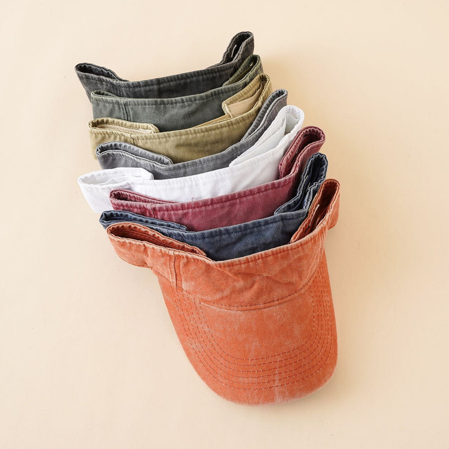 Unisex Visor Cap mit verstellbarem Riemen in verschiedenen Farben