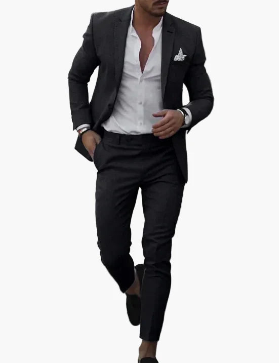 Herren Sommeranzug Modern Slim Fit – Perfekt für Hochzeiten, Partys und festliche Anlässe