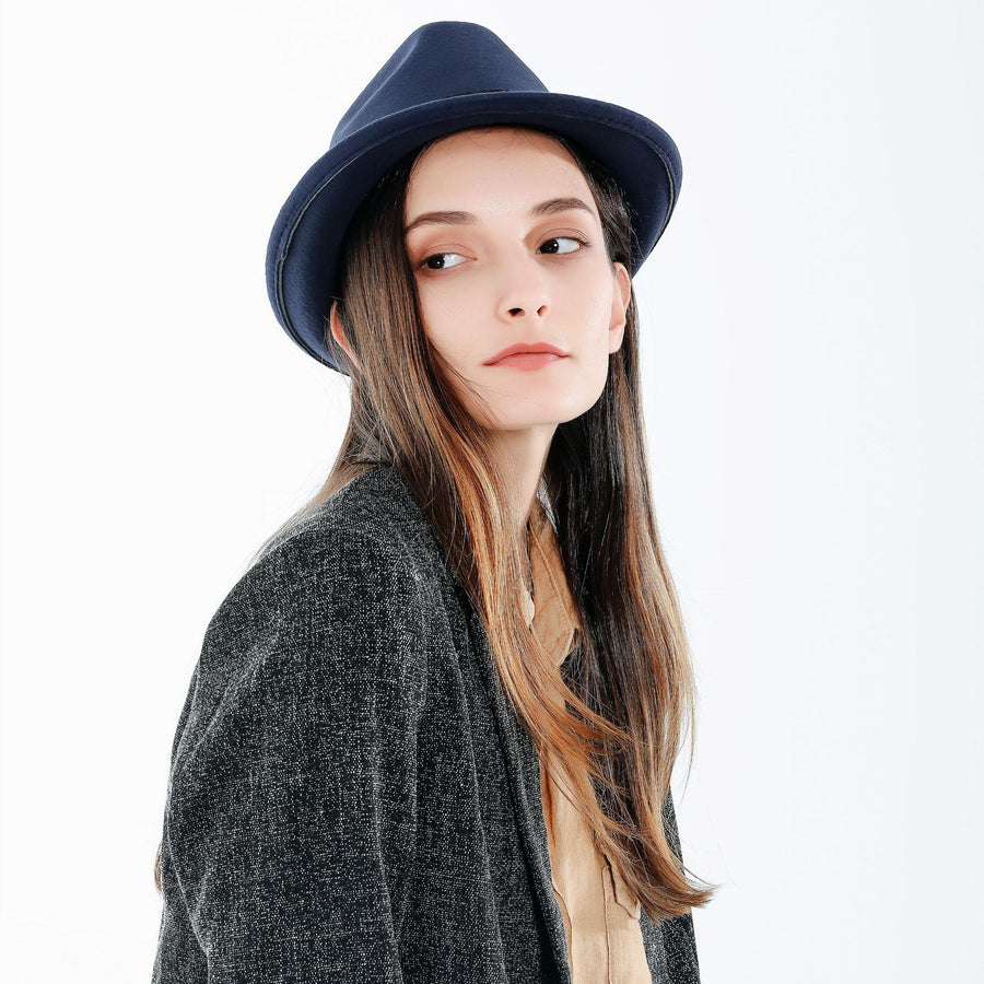 Unisex Fedora Hut mit Band – Verschiedene Farben
