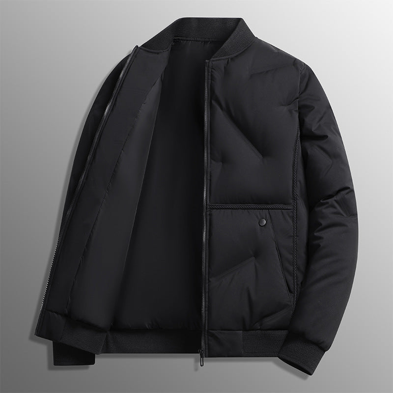 Steppjacke Bomberjacke Herren mit Rippbündchen Reißverschluss