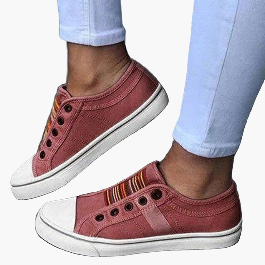 Damen Sneaker Slip-On Freizeitschuhe – Modische Alltags-Sneaker für Freizeit, Stadt & Alltag