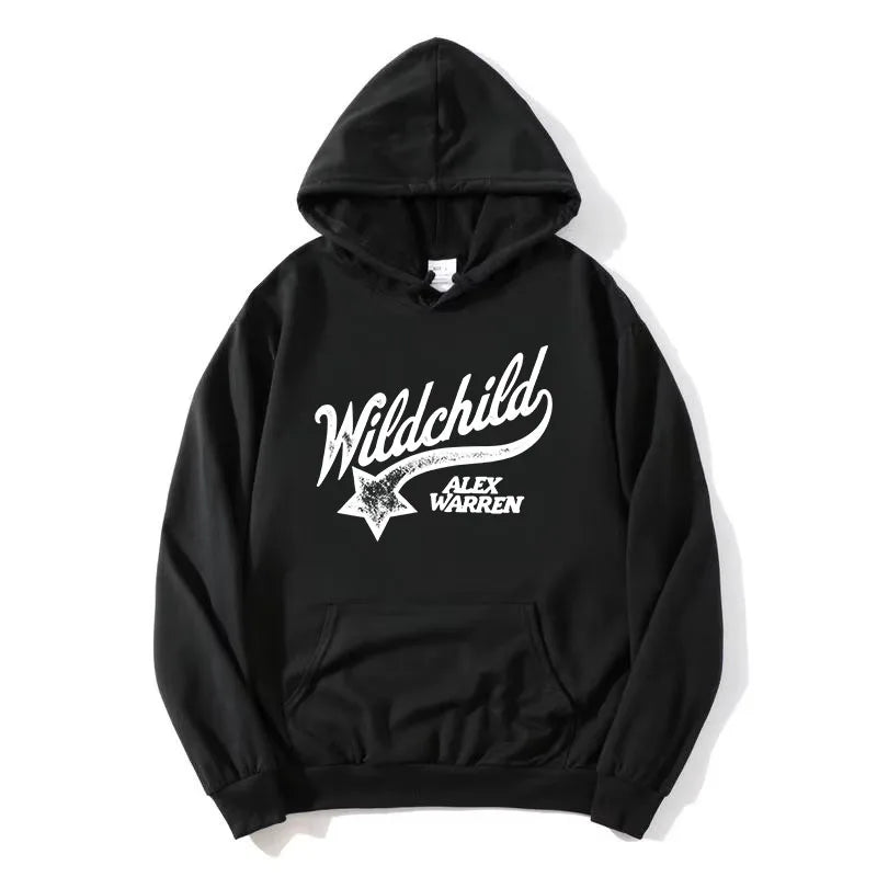 Hoodie mit Wildchild Alex Warren Aufdruck Kängurutasche Kapuzenpullover