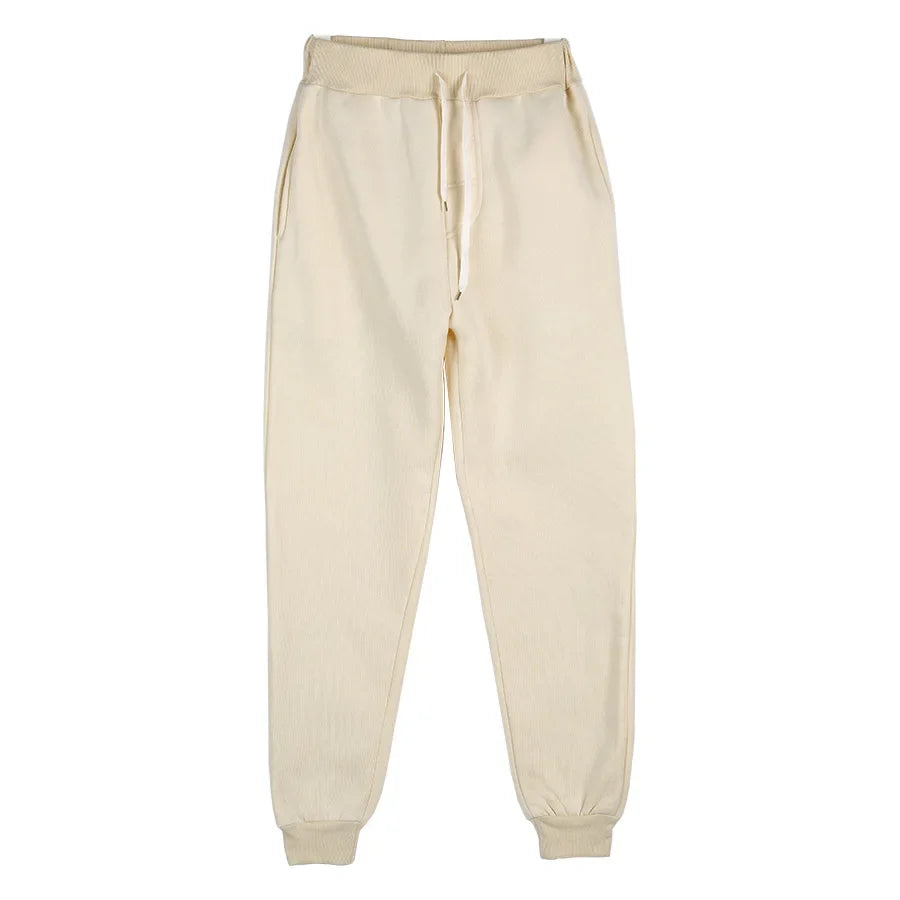 Unisex Jogginghose Sportlich Freizeithose mit Kordelzug Bündchen Gelb