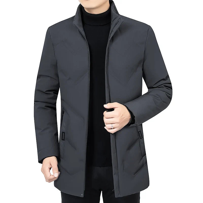 Herren Winter Steppjacke mit Kapuze oder Stehkragen – Warm & Stilvoll