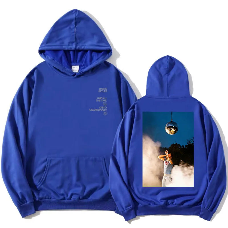 Hoodie Unisex mit Kapuze Kängurutasche und Rückendruck
