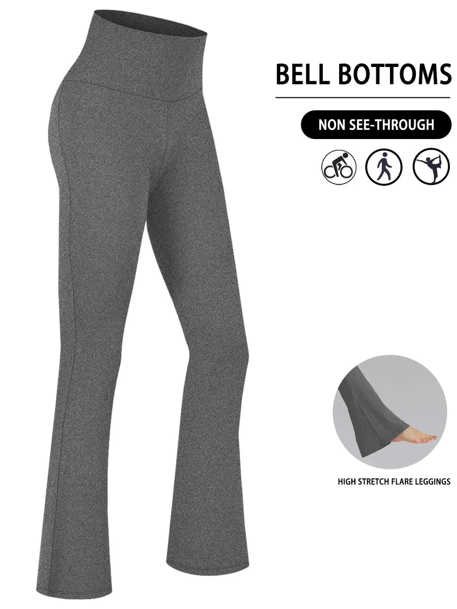 Flared yogalegging voor dames met hoge taille