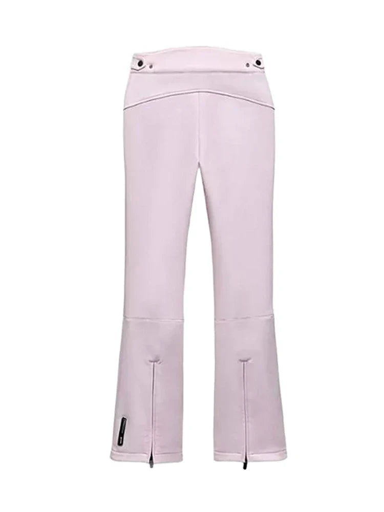 Damen Skianzug Set Rosa – Gesteppte Skijacke & Skihose