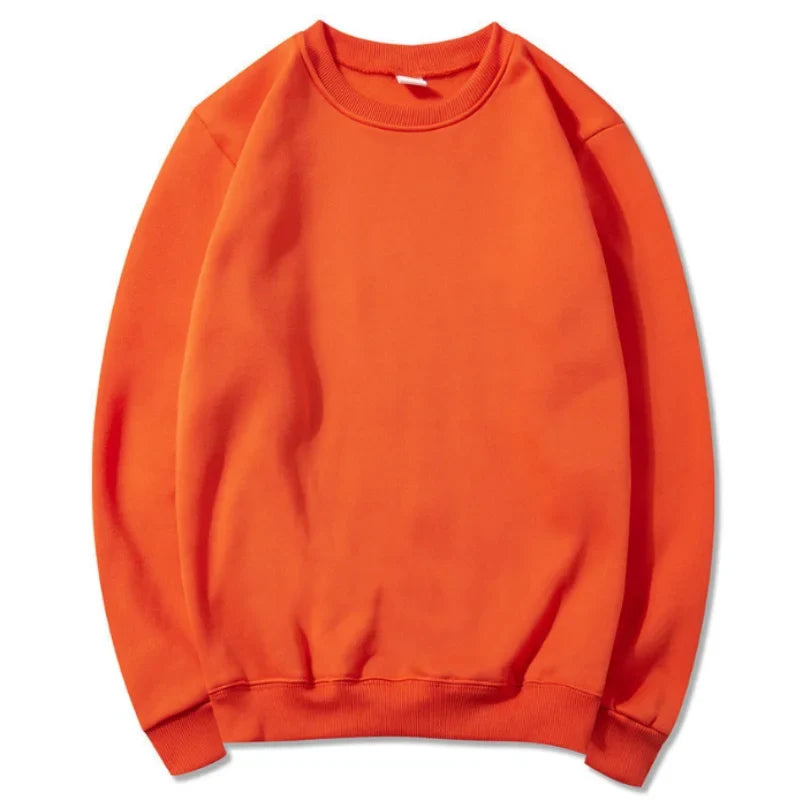 Uniseks basic sweatshirt met ronde hals en lange mouwen