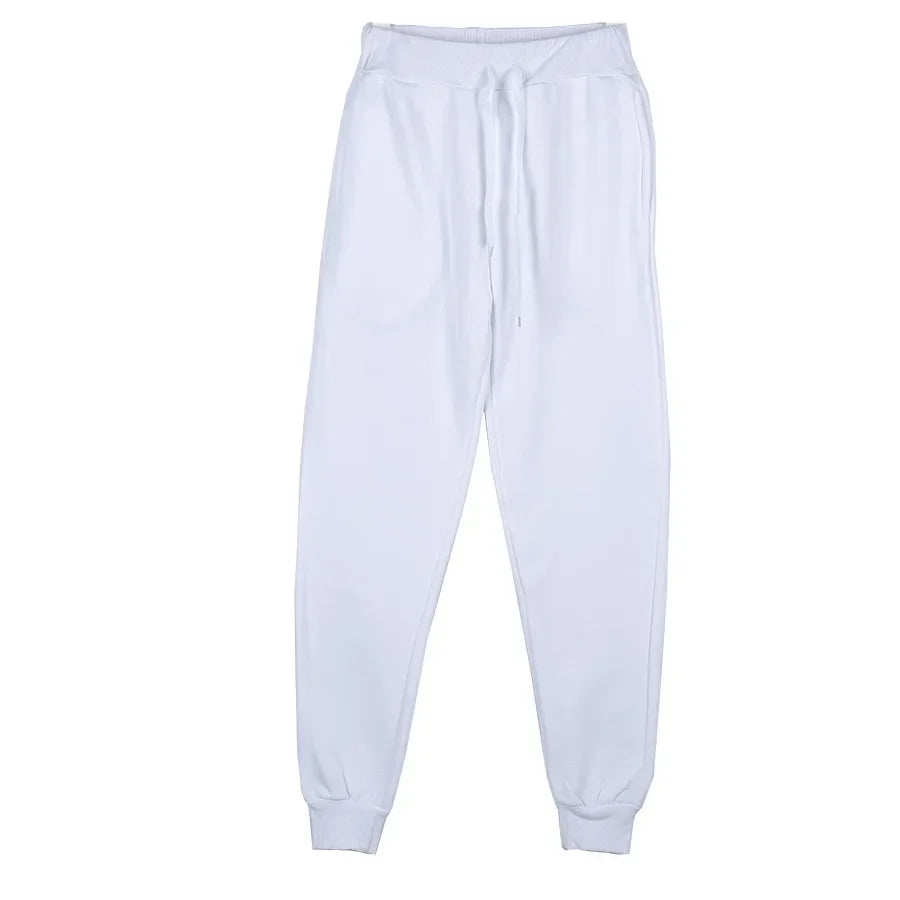 Unisex Jogginghose Sportlich Freizeithose mit Kordelzug Bündchen Gelb