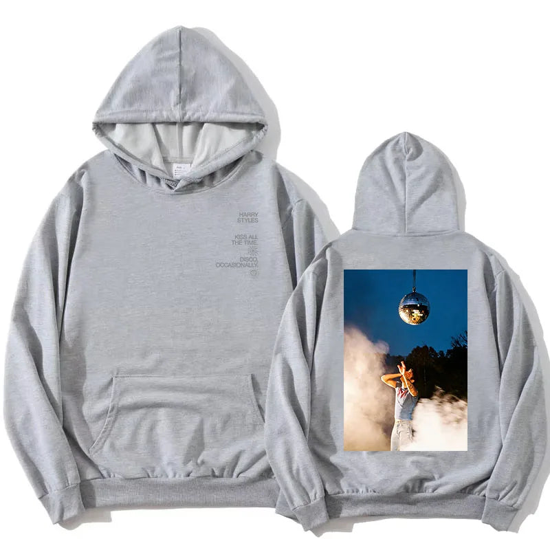 Hoodie Unisex mit Kapuze Kängurutasche und Rückendruck