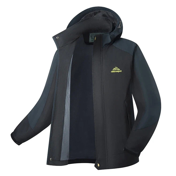 Damen Outdoorjacke mit Kapuze Winddicht Wasserabweisend 3-in-1 System