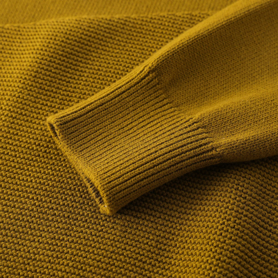 Damestrui met ronde hals, lange mouwen en textuurdetails