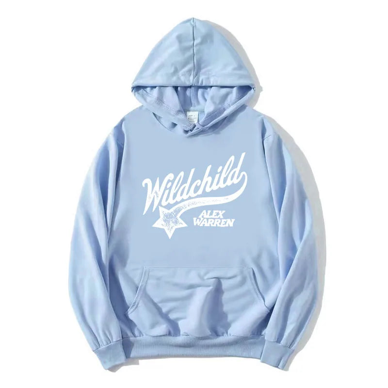 Hoodie mit Wildchild Alex Warren Aufdruck Kängurutasche Kapuzenpullover